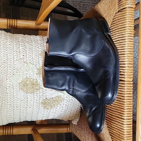 Hitchcock Exeter, EXTRA WIDE black leather chukka, ankle boots, size 10, 6E - Picture 3 of 12